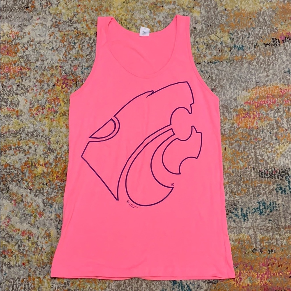 Neon pink wildcat tank